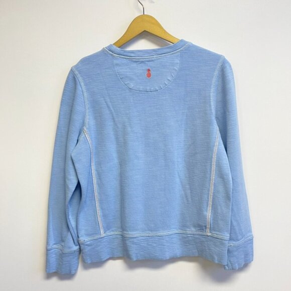 Tommy Bahama Blue Tobago Bay Crew Neck Sweatshirt - Picture 10 of 11